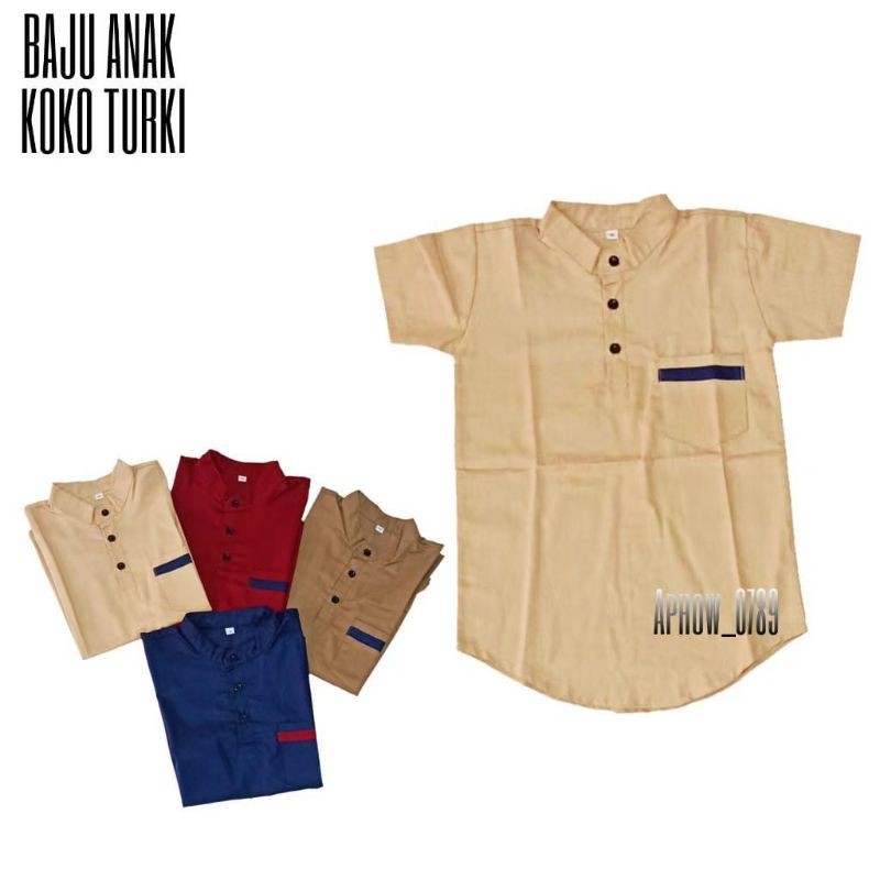 Baju koko anak Laki-laki turki ukuran Real pict