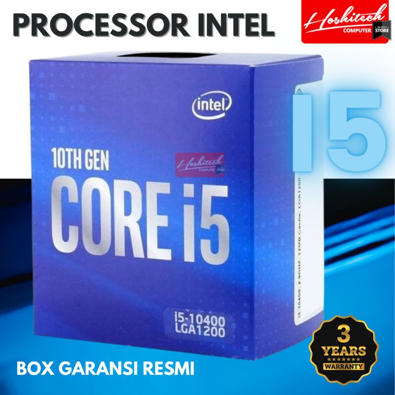 PROCESSOR INTEL CORE I5 10400 LGA 1200 BOX 4.3 GHZ GARANSI 3TH