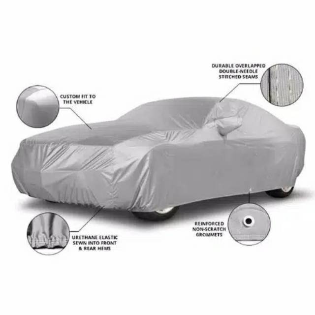 Silver Body Cover Mobil / Sarung mobil Silver Toyota FORTUNER