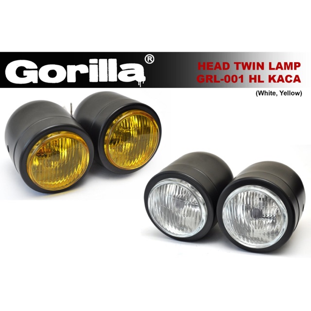 Lampu motor custom gorilla