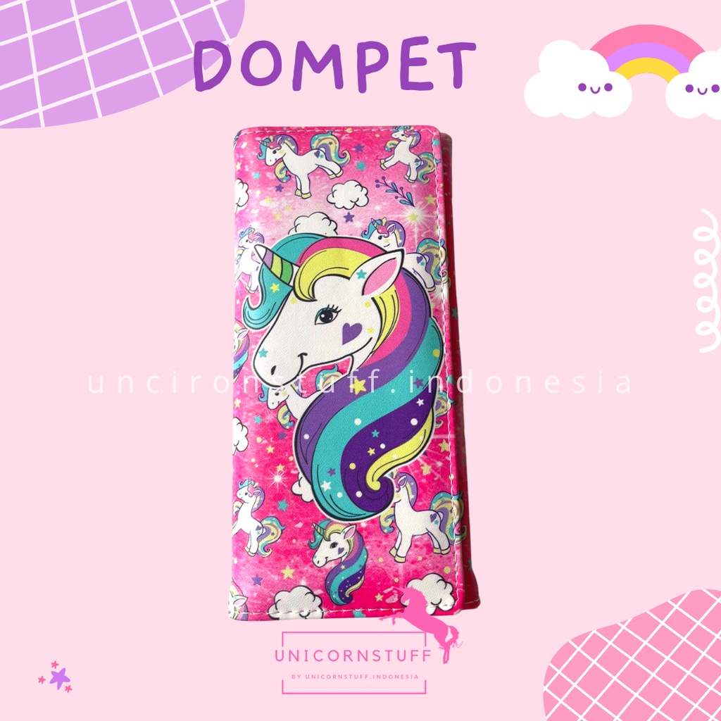 Dompet Panjang Unicorn Anak Kado Hadiah Cewek Perempuan Lucu Karakter