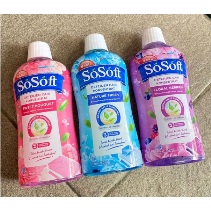 SoSoft Detergent Cair Konsentrat 750ml