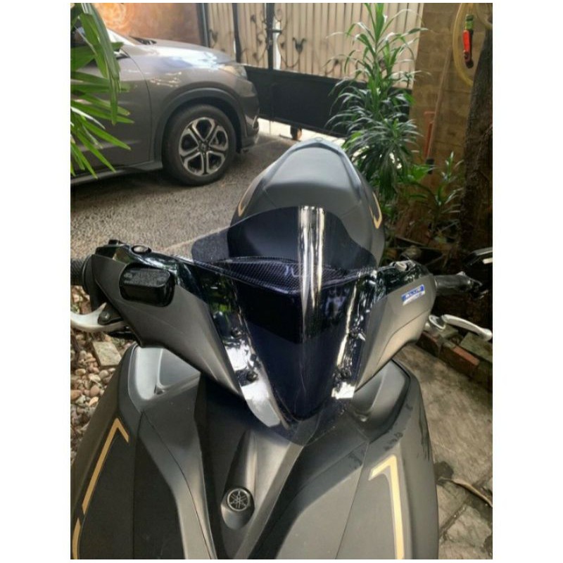 windshield yamaha aerox visor aerox flyscreen aerox winshield aerox connected 2021 tebal 3mm