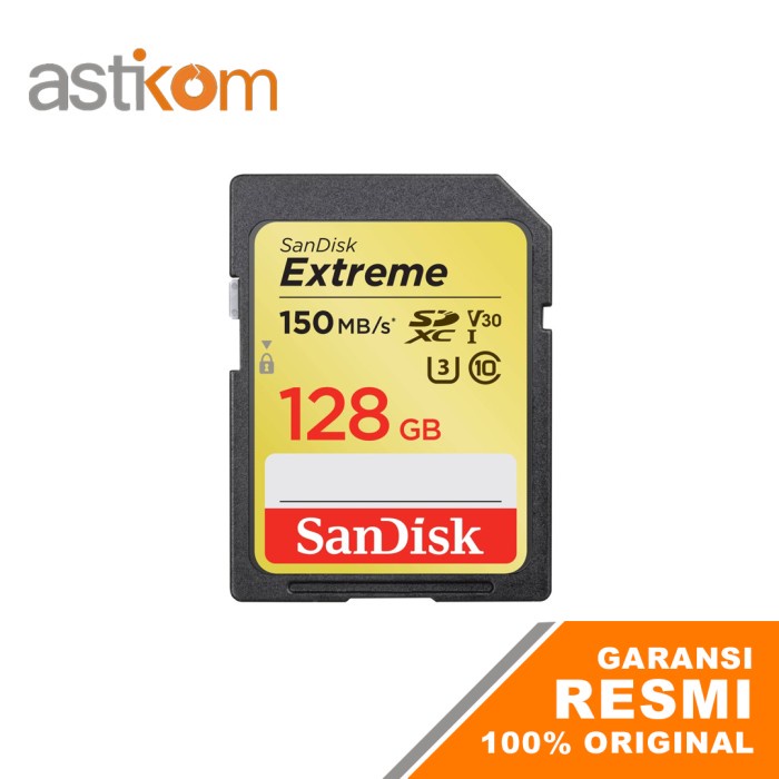 Sandisk Extreme SDXC 128GB 150MB/S UHS-I V30 Support 4K UHD SD Card