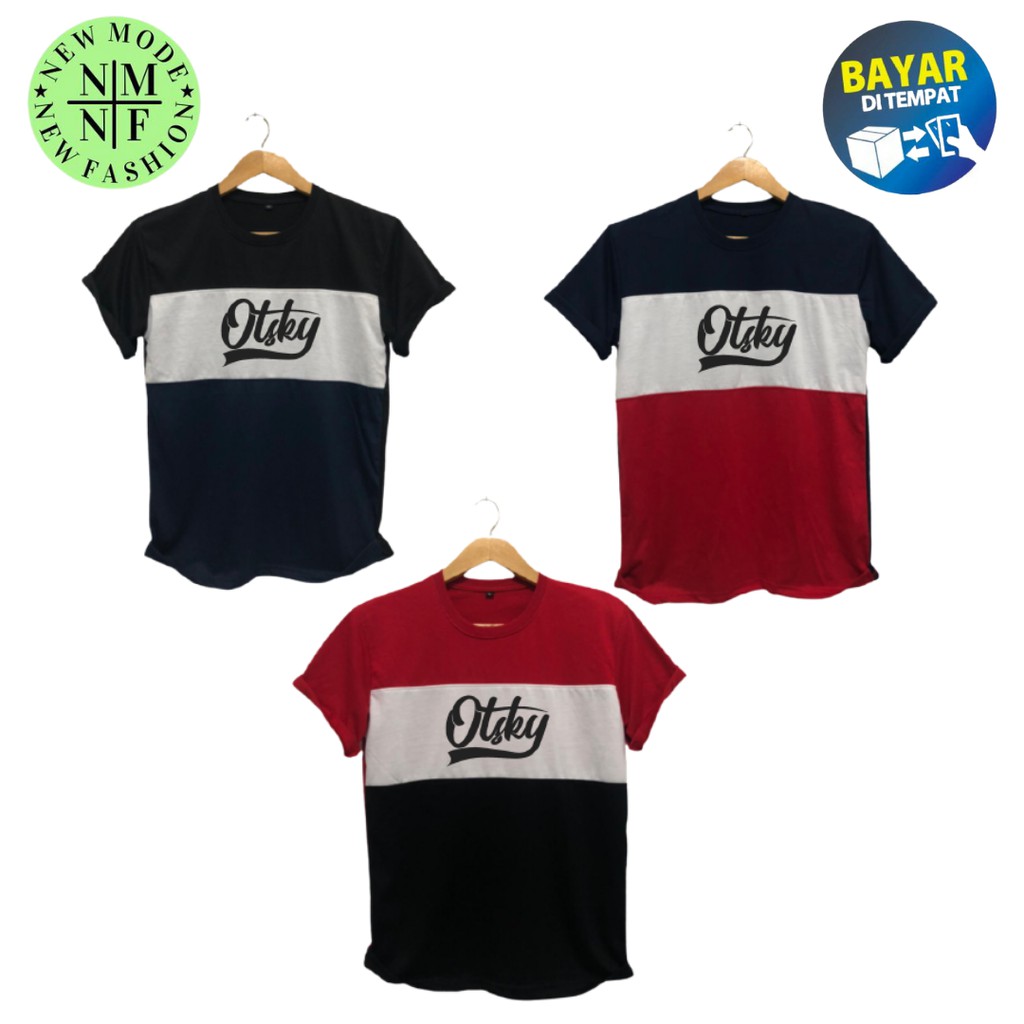 KAOS PRIA DISTRO KOMBINASI 3 WARNA / KAOS MURAH / KAOS TERLAKU / KAOS UNTUK PRIA DAN WANITA #02