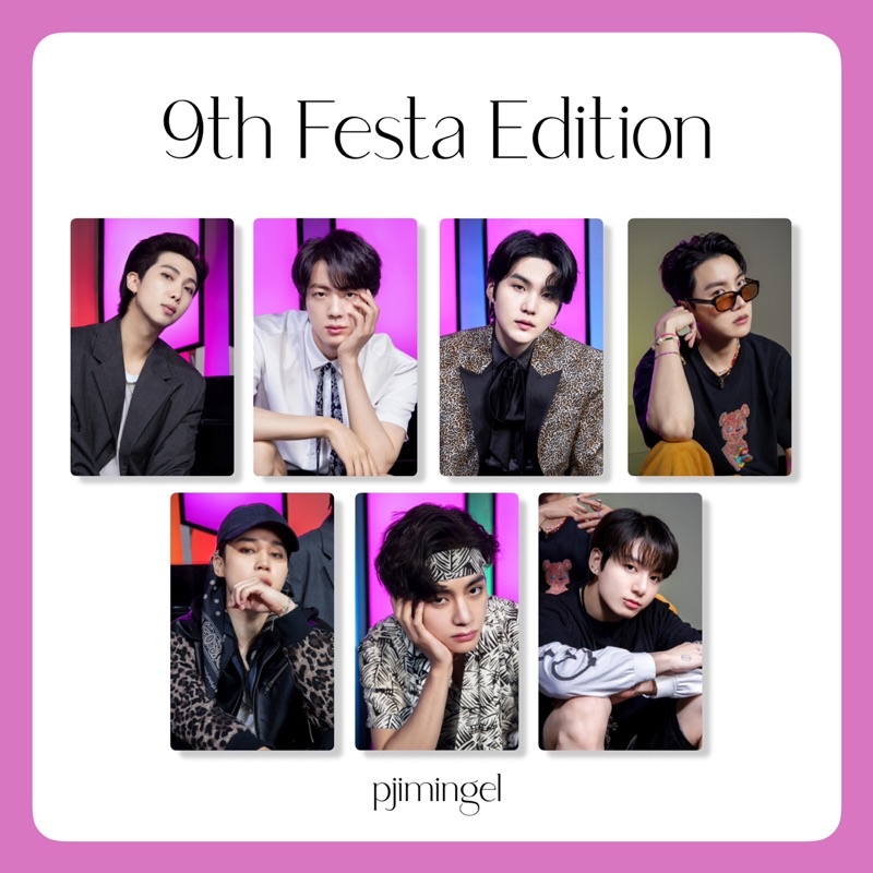 Photocard BTS 9th Festa Anniversary 2022 Edition