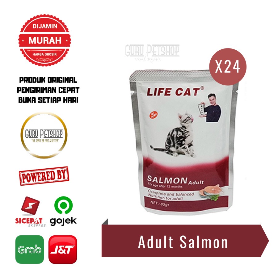 Life Cat Pouch 1 Dus isi 24 Life Cat Makanan Basah Kucing Wet Cat Food