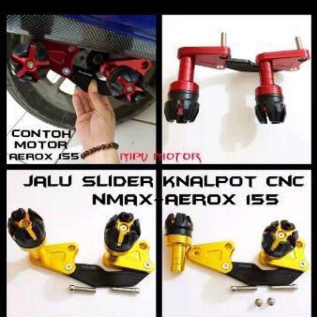 Jalu knalpot nmax-slider knalpot nmax-pelindung knalpot nmax