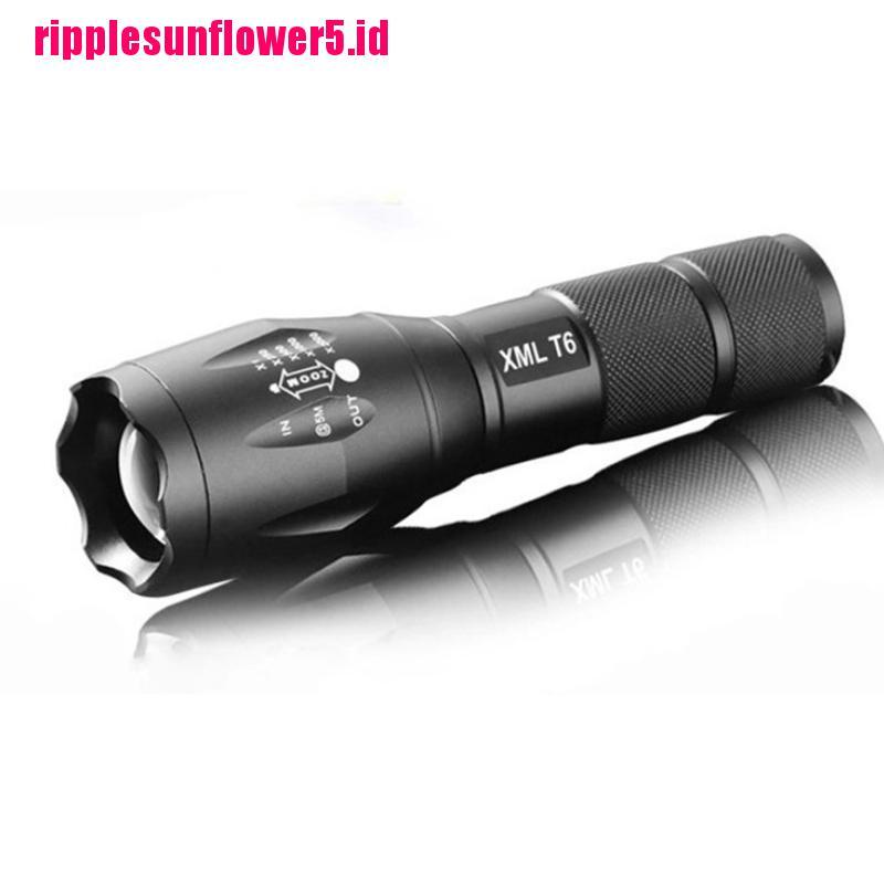 Tactical Military LED Flashlight 980000LM Zoomable 5-Mode Without Battery。