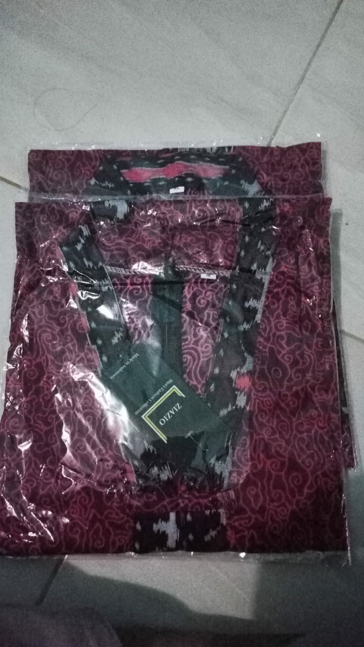 Maura Couple - Sania Ruffle Batik Couple Ori Ndoro Jowi Dnt