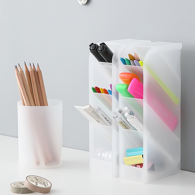

GG0020 Rak Pen Holder 4 Layer Grid Tempat Pulpen Alat Tulis Remot Kosmetik Meja Desk Organizer Dekstop Stationery tempat pulpen