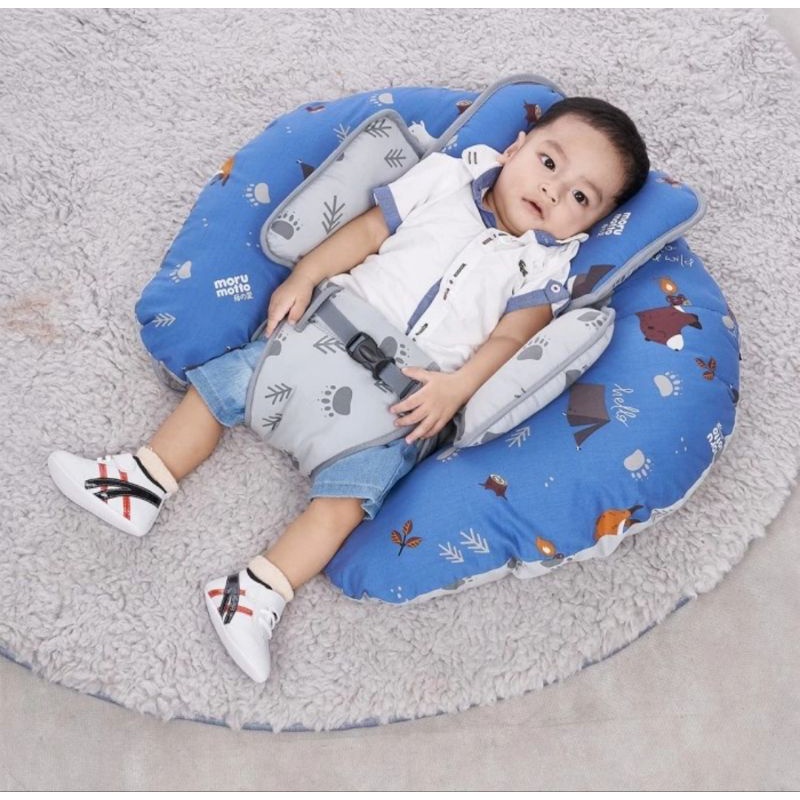 Morumotto Bantal 5in1 Bantal Menyusui+ Alas Stroller Bear &amp; Friends - MMB3006