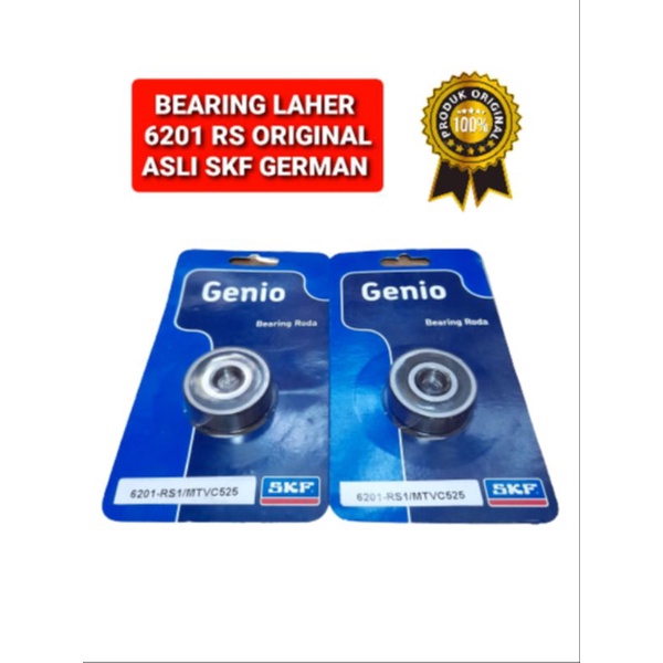 BEARING LAHER RODA 6201 RS1 SKF ORIGINAL HARGA SET ISI 2PCS
