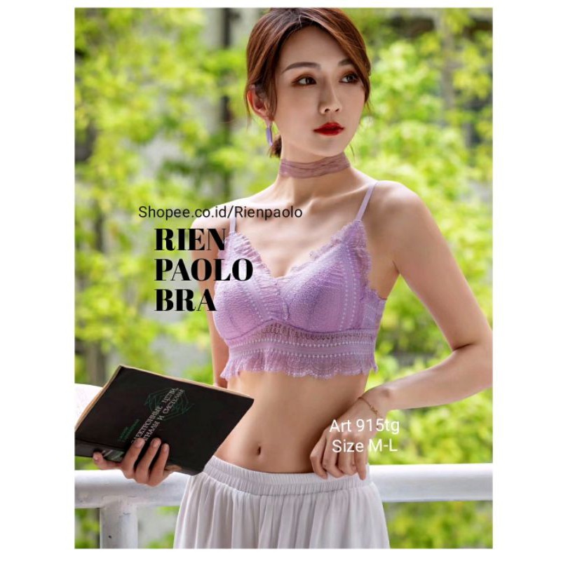 Premium Bra Bralette BH + Celana Dalam CD G String Set Sexy Hot Lingerie Tanpa Kawat Motif Transpara