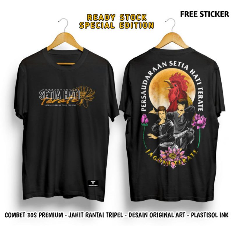 Kaos Setia Hati Terate Jagone Terate free Stiker Distro