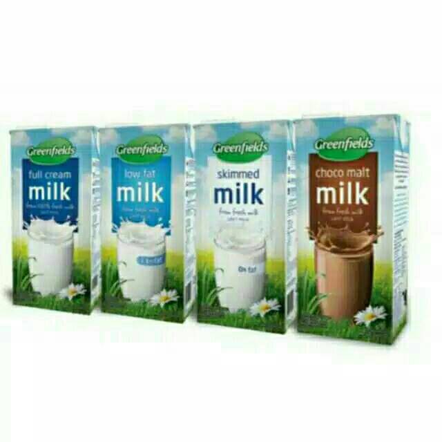 

Green fields uht 1 Liter fulcream & coklat 125ml