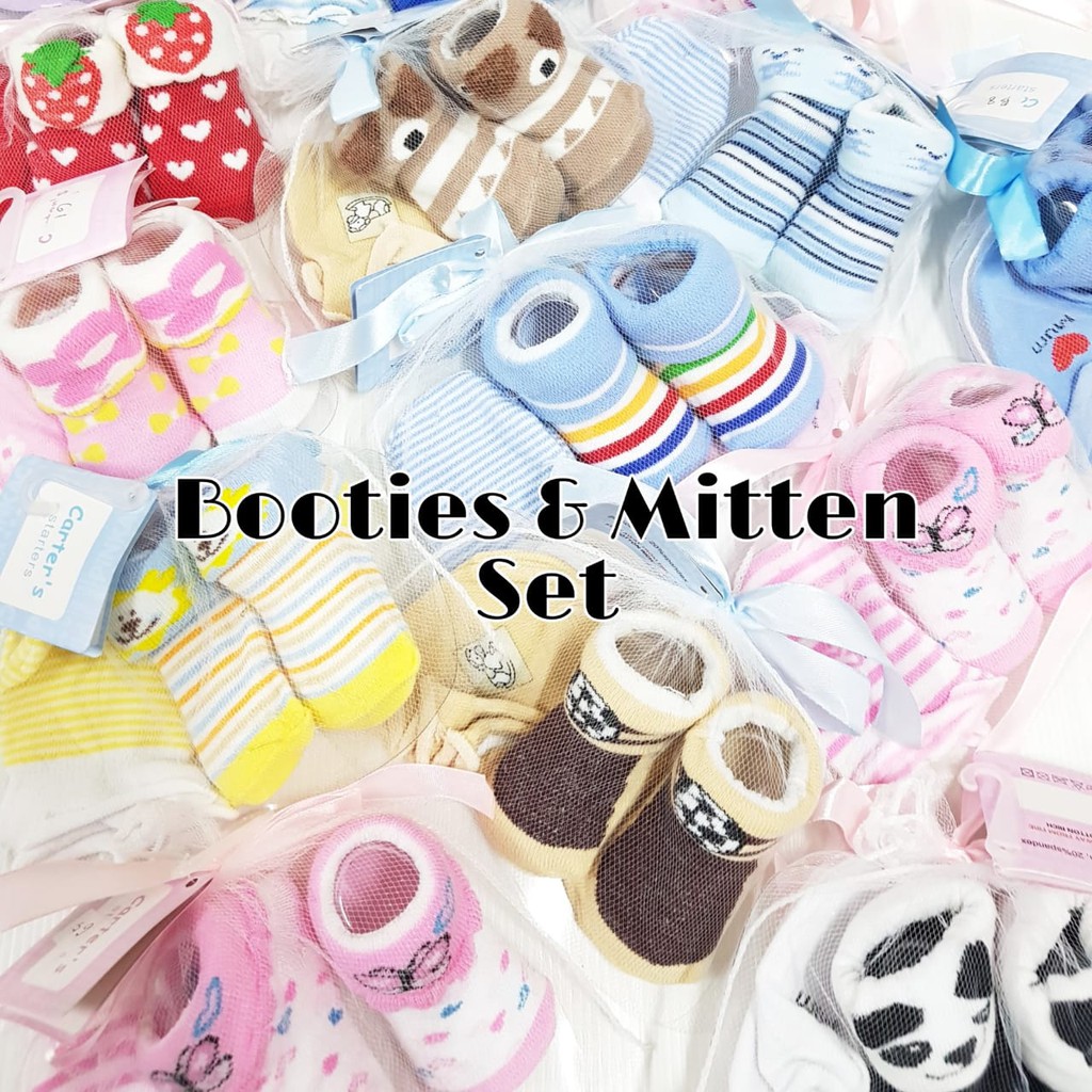 Booties &amp; Mitten Set / Kaos Kaki &amp; Sarung Tangan Bayi