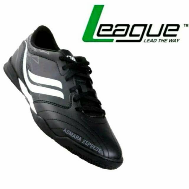 Jual League Original Legas Encanto La Sepatu Olahraga Futsal Full Black Shopee Indonesia