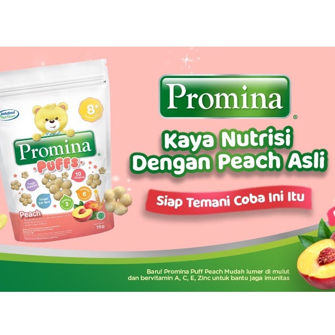 Promina Puffs 15 gram / Baby Puff 15 g / Snack cemilan bayi 8 bulan +