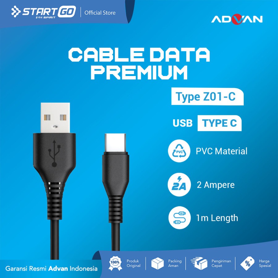 Kabel Data PREMIUM ADVAN STARTGO Z01-C Type C - Advan START GO Z01C