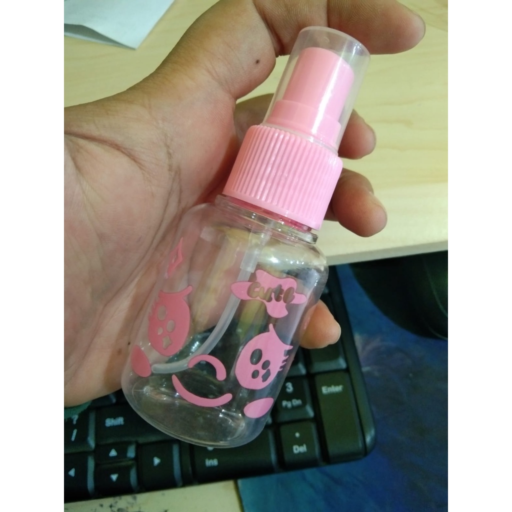 Botol isi ulang pump,water spray wajah ukuran 50 mili botol parfum