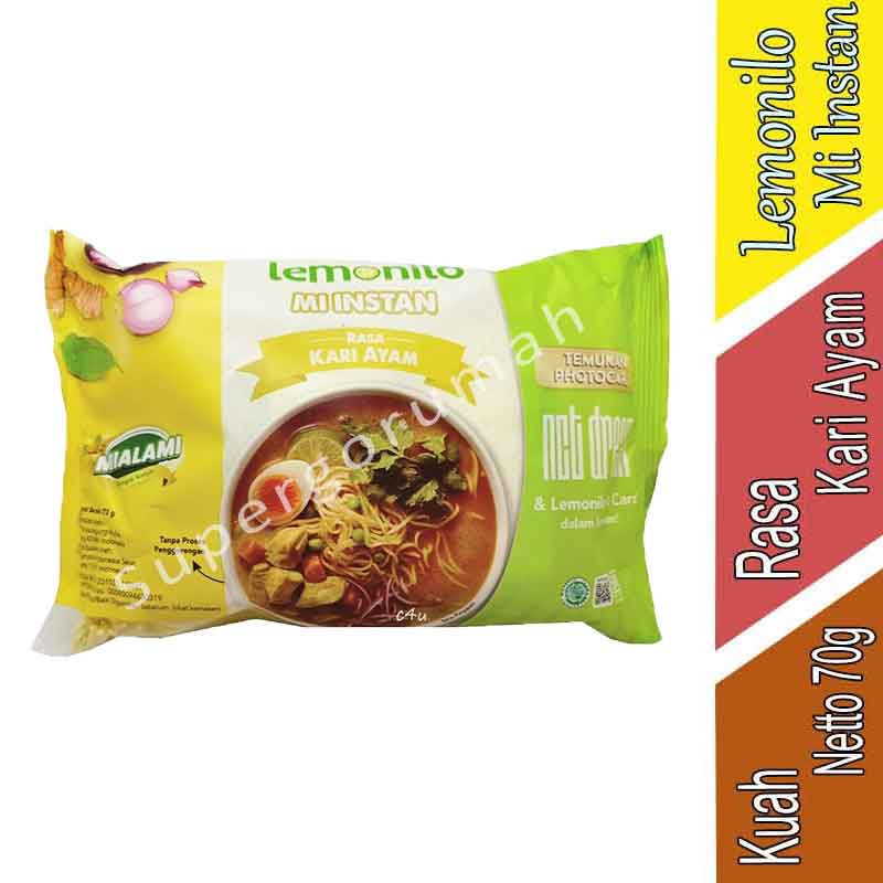 

Lemonilo - Mi Instan Kuah - Rasa Kari Ayam - 70g