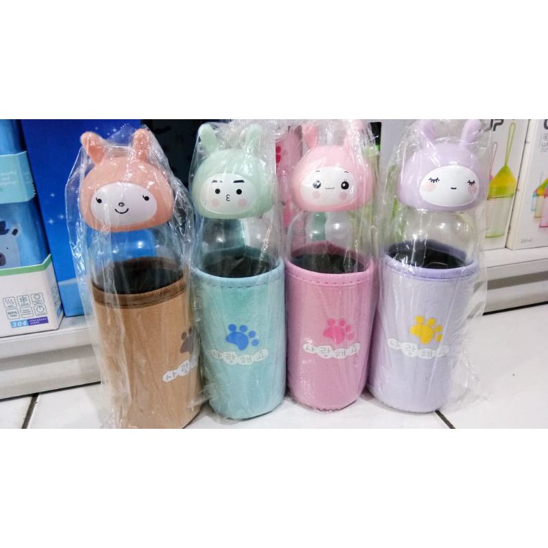 Botol Air Minum Kaca Diller Rabbit 300ml