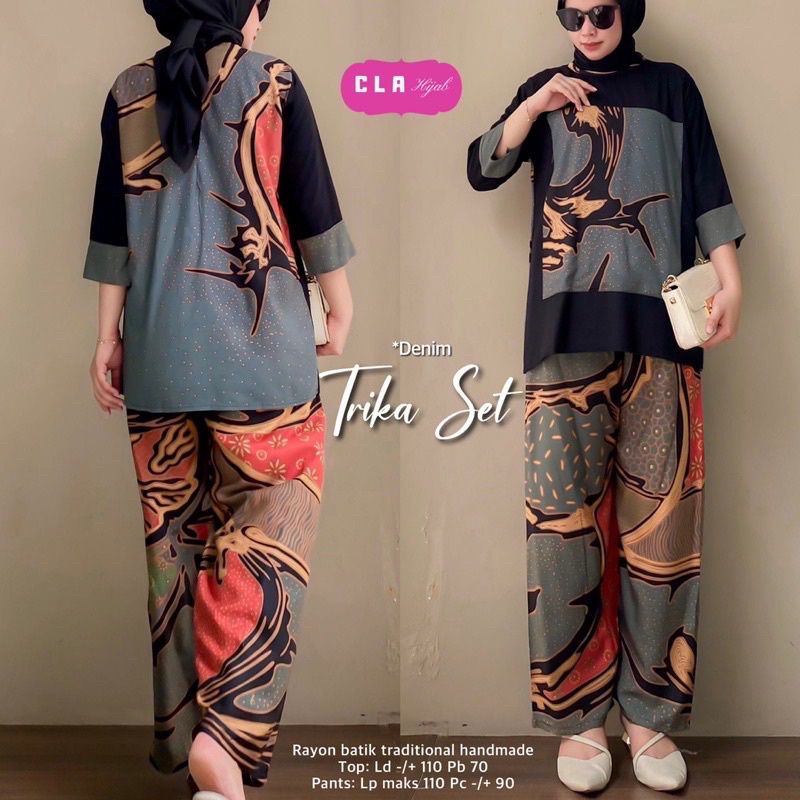 TRIKA SET / KARNIKA DASTER HOMEDRESS BY CLA HIJAB