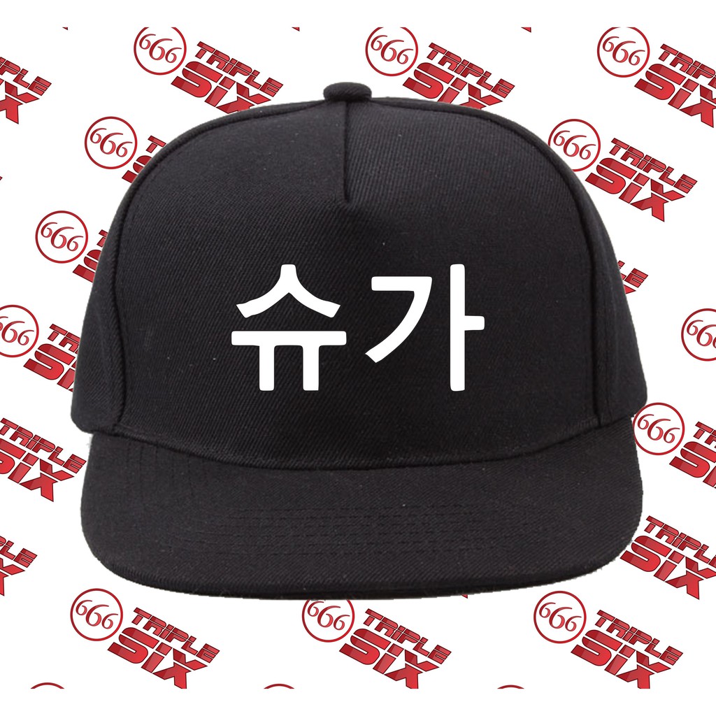 TOPI SNAPBACK COTTON BTS KOREAN SUGA