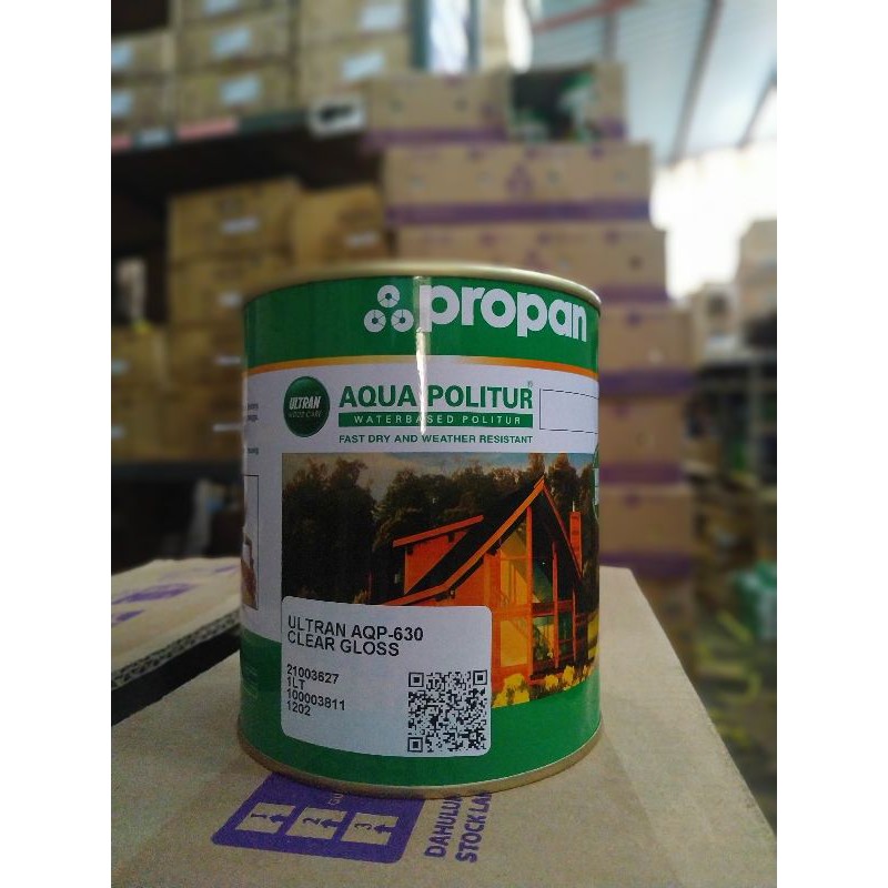 clear gloss kayu aquapolitur propan 1liter