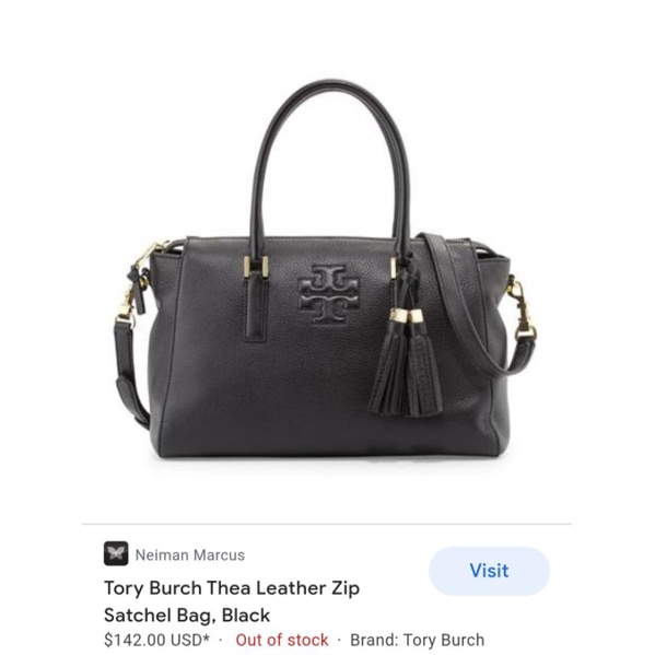 tas tory burch preloved original thea satchel