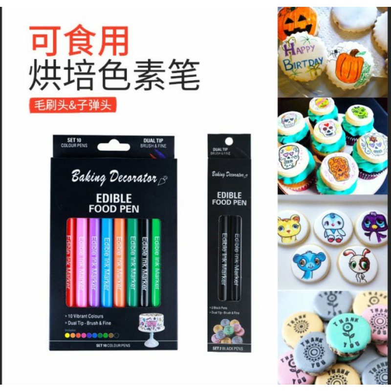 

edible food pen/edible pen 2 isi/decorating pen edible gold