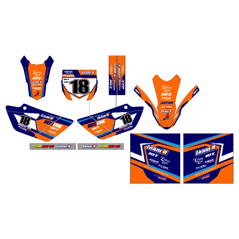 DECAL KTM 85 DAN BEBEK STANDAR