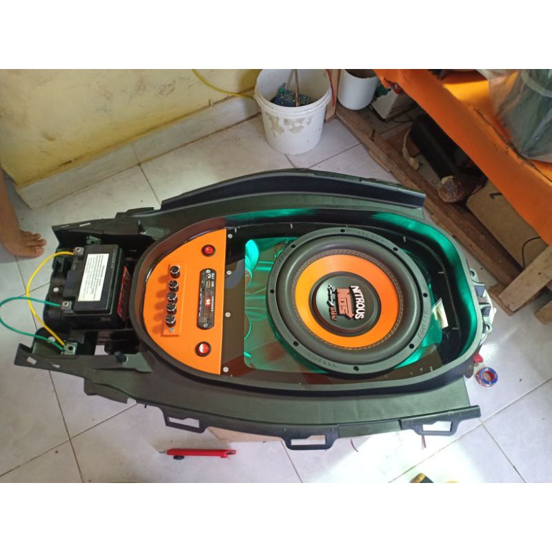 Audio motor Yamaha  nmax  tahun 2020-2021-2022-2023  speaker di motor nmax