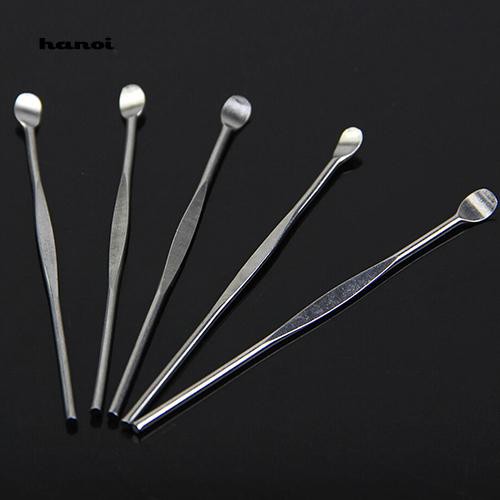 HN❤5Pcs Pembersih Telinga Bahan Stainless Steel