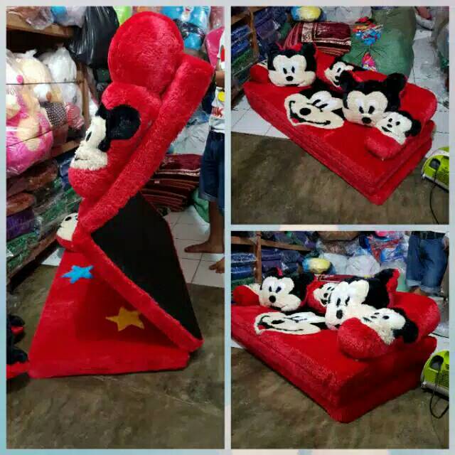 Sofa bed sofa rasfur karakter 3 lipatan