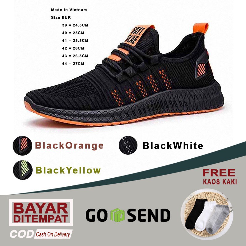 [ESSE] Impor Sepatu Fashion pria Running casual &quot;001&quot;