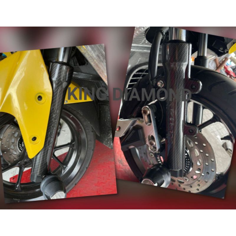 Cover tutup shock Depan Nmax New 2020 karbon MHR cover Tabung depan carbon Best Quality