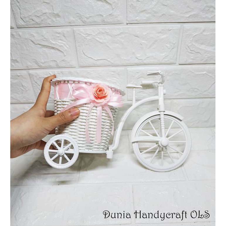 Keranjang Sepeda Besar Hiasan Dekorasi Pajangan Vintage Cantik Murah