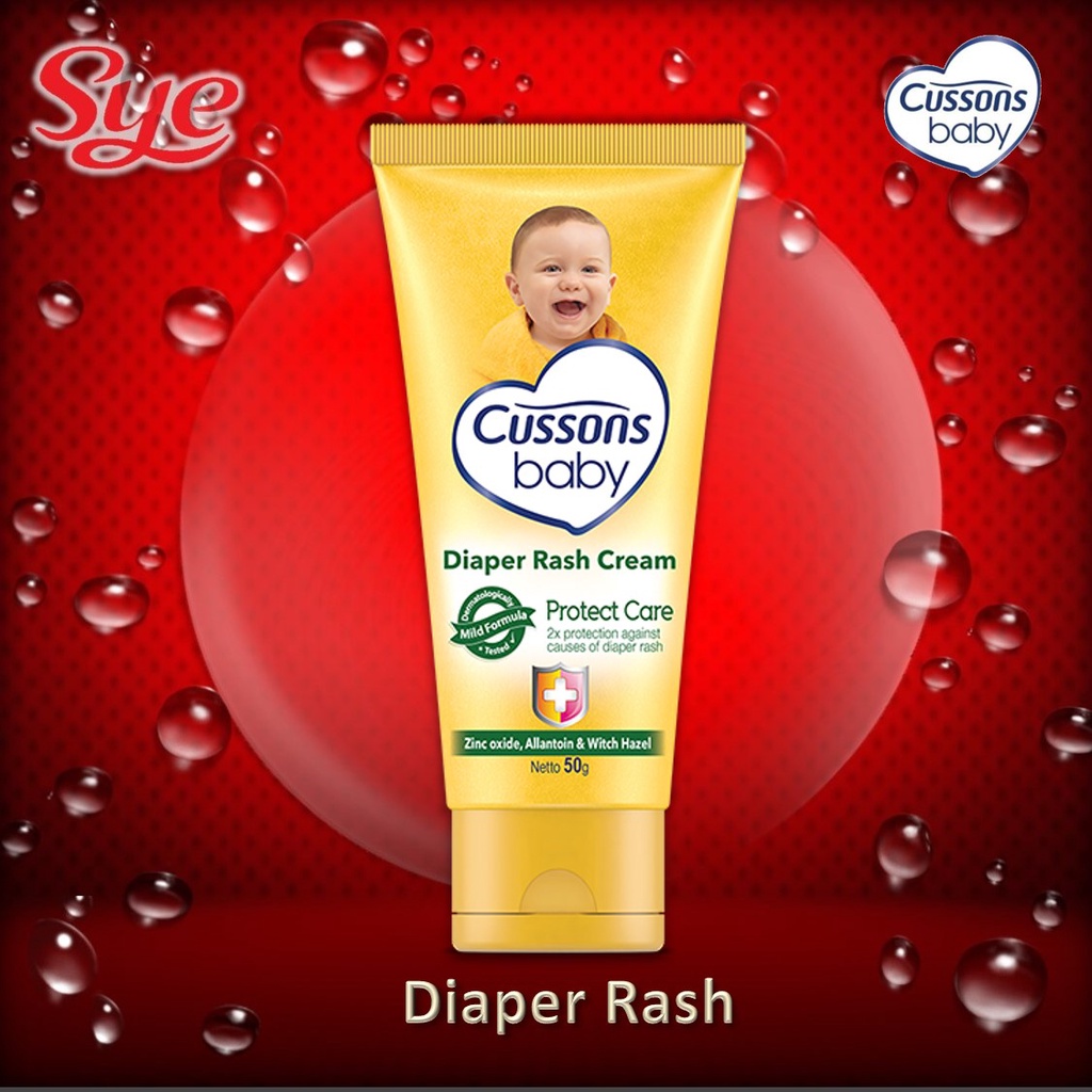 BPOM CUSSONS DIAPER RASH CREAM 50GR PROTECT CARE / CUSSON KRIM RUAM POPOK / SYE