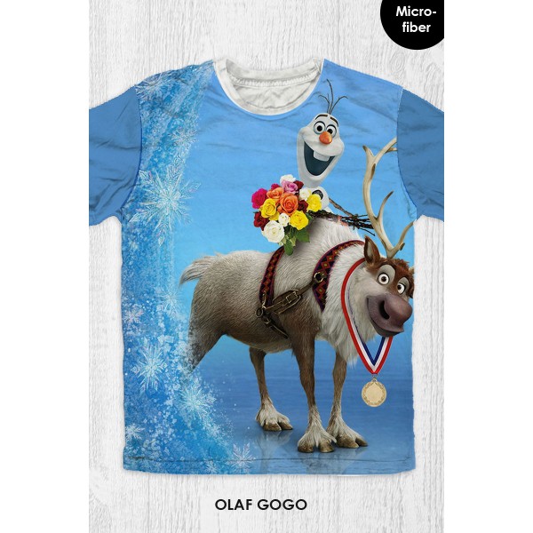 Baju Kaos Anak & Dewasa Frozen - Olaf Gogo