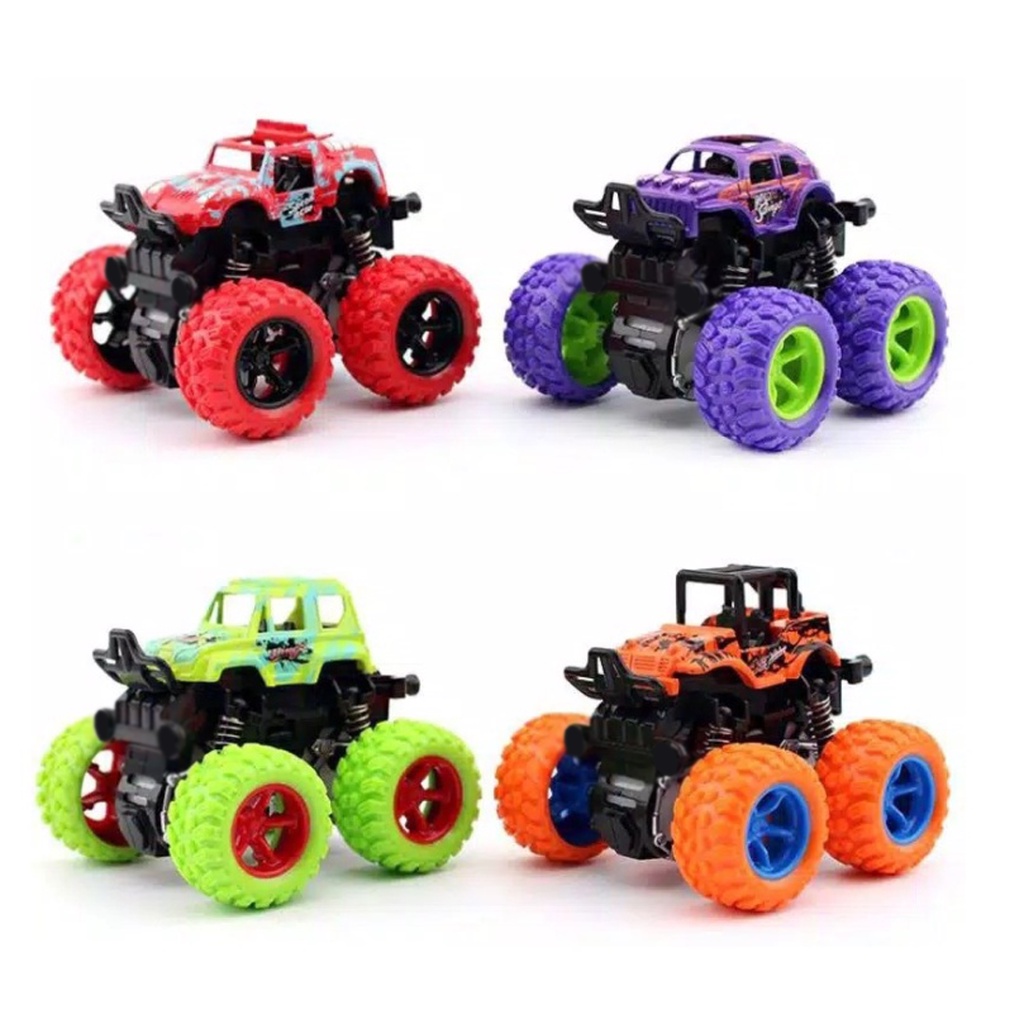 ❤GTB❤ Mainan Mobil Anak Monster Zap Jip Off Road 4 Drive Inertial Bigfoot Mini Car Monster Truck T001