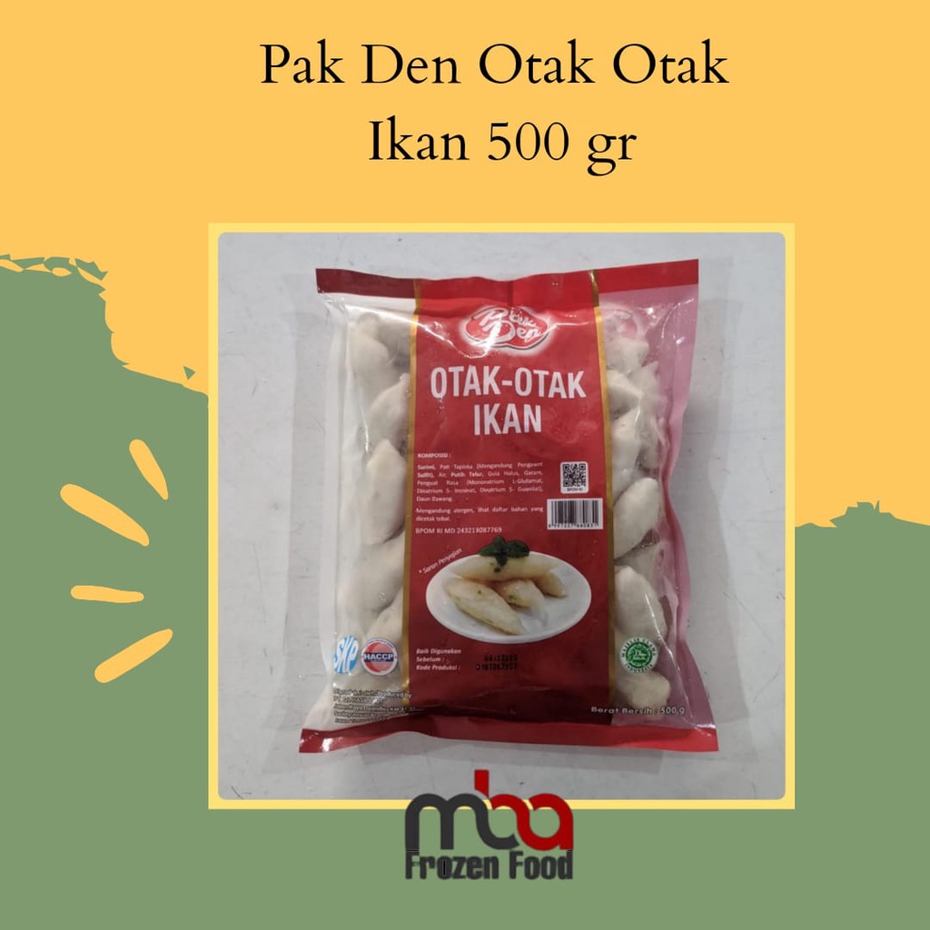 

Pak Den Otak Otak Ikan 500 gr - FROZEN FOOD