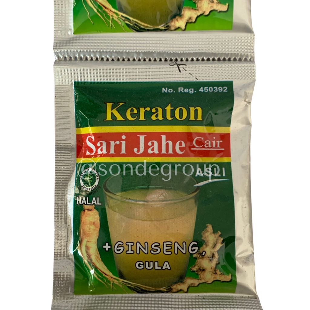 

Keraton - Sari Jahe - Cair - Ginseng dan Gula - 30 ml - Siap Minum