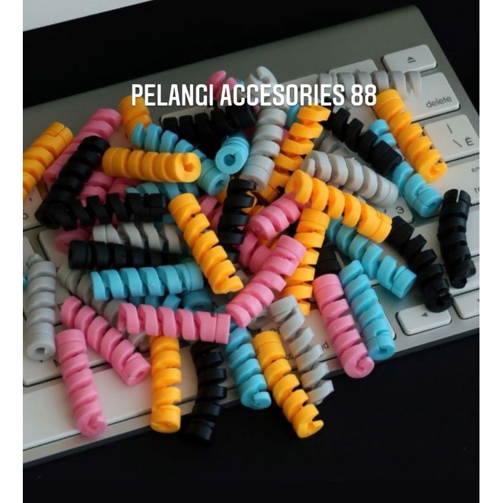 KABEL PROTEKTOR UJUNG KABEL -- PROTEKTOR PELINDUNG UJUNG KABEL SPIRAL WARNA