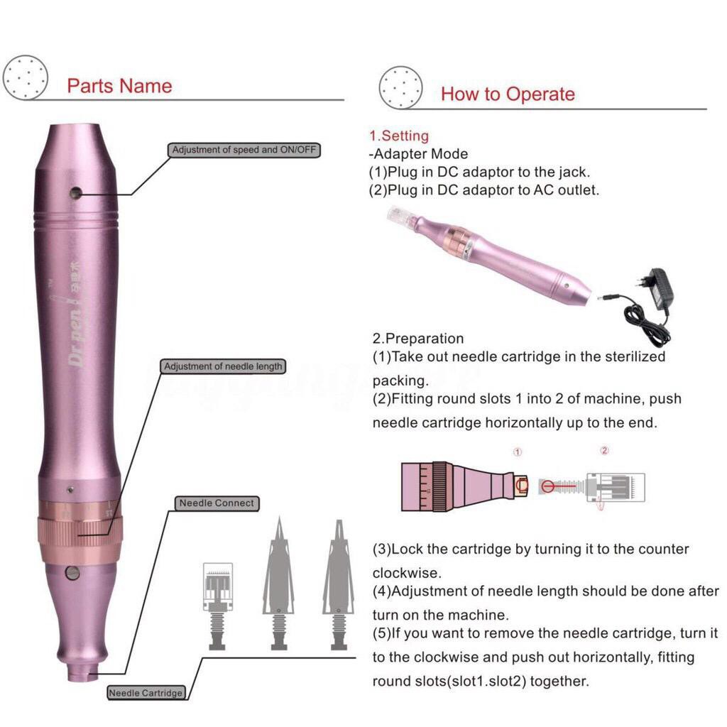 DERMAPEN Dr Pen M7 Bb Glow, Sulam Alis, Sulam Bibir MTS Acne Scar Bopeng Mym Dr.Pen