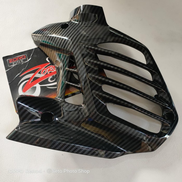 cover radiator NEW NMAX 2020 2021 karbon hitam kilap