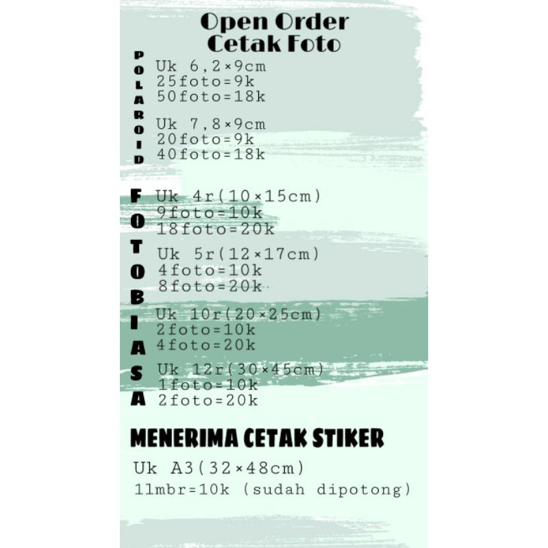 Cetak polaroid, cetak foto, foto polaroid