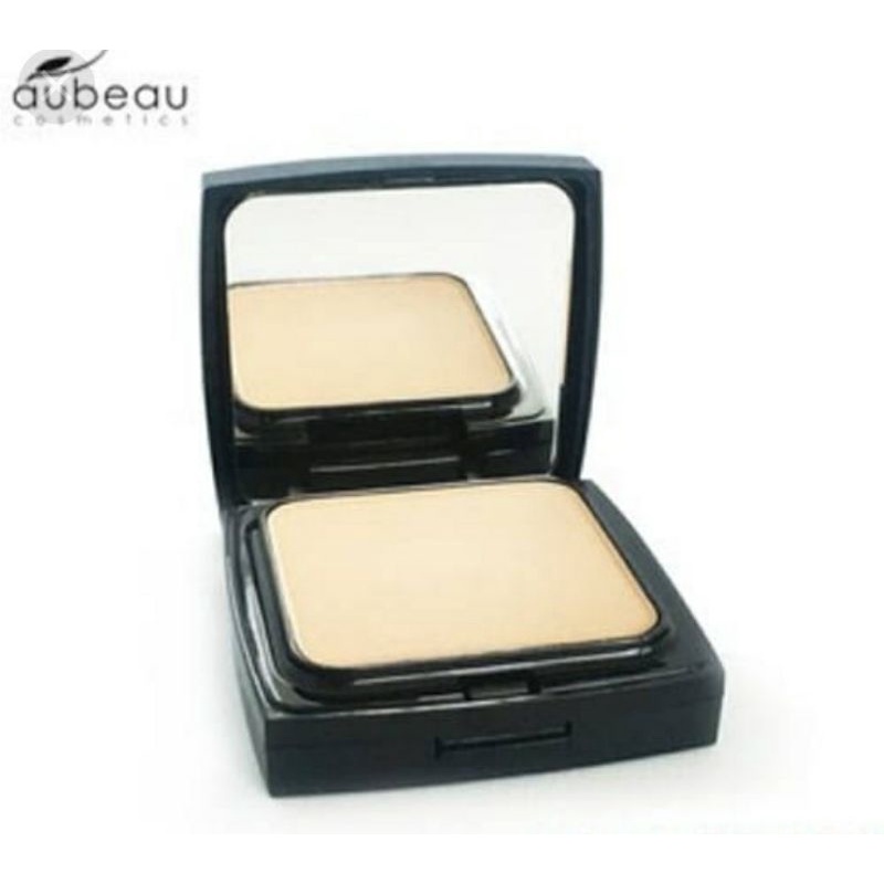 Bedak Aubeau Uv lite powdery   01(Litgh yelwo) dan 06(natural baige) kotak Hitam