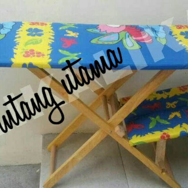 Meja seterika/meja gosokan kayu,brang berkualitas bagus
